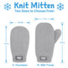 Baby knit mittens by Jan and Jul