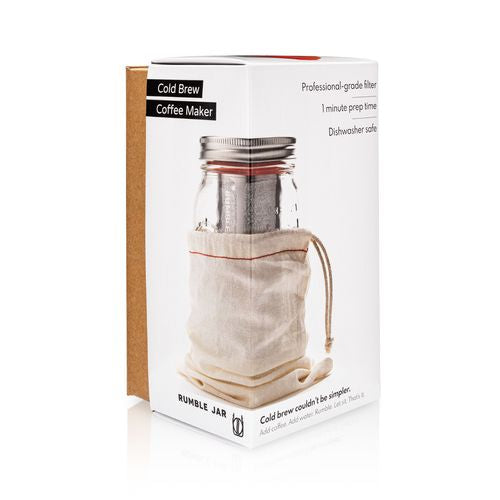 Rumble Jar: Quart size (32oz), includes Mason jar