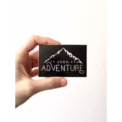 Seek adventure sticker